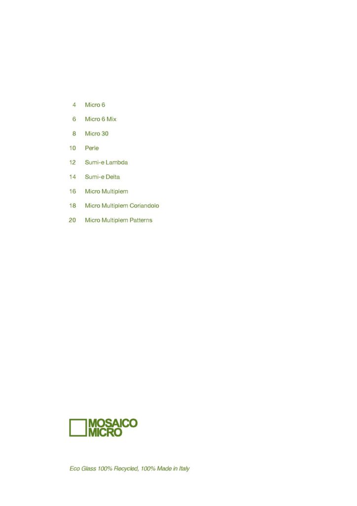 Mosaicomicro Tecnico 2020 Catalogue