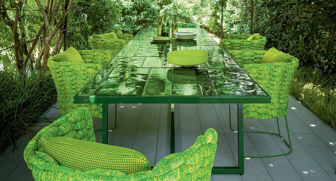 Paola Lenti Sciara outdoor dining table