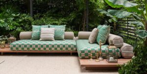 Jwana Hamdan Luxury Outdoor Furniture collection - The Wandering Majlis - Majlis on structure