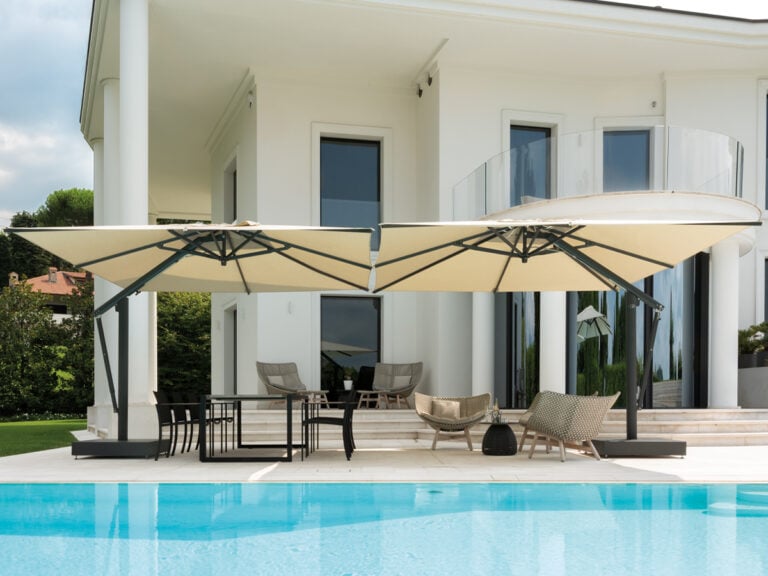 Poggesi Umbrellas-One side pole umbrellas-Purity outdoor luxury accessories