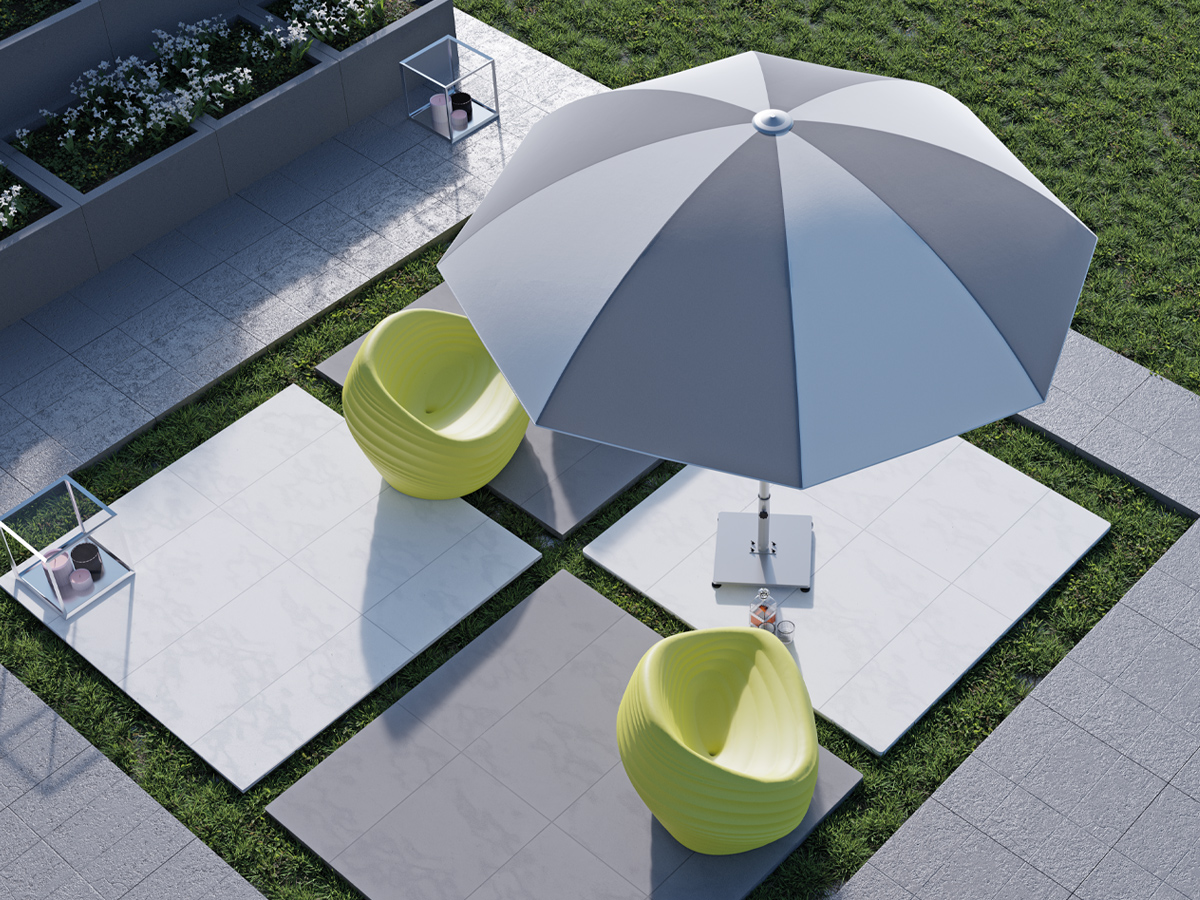Poggesi Umbrellas - DomeCentre pole umbrellas-Purity outdoor luxury accessories 2