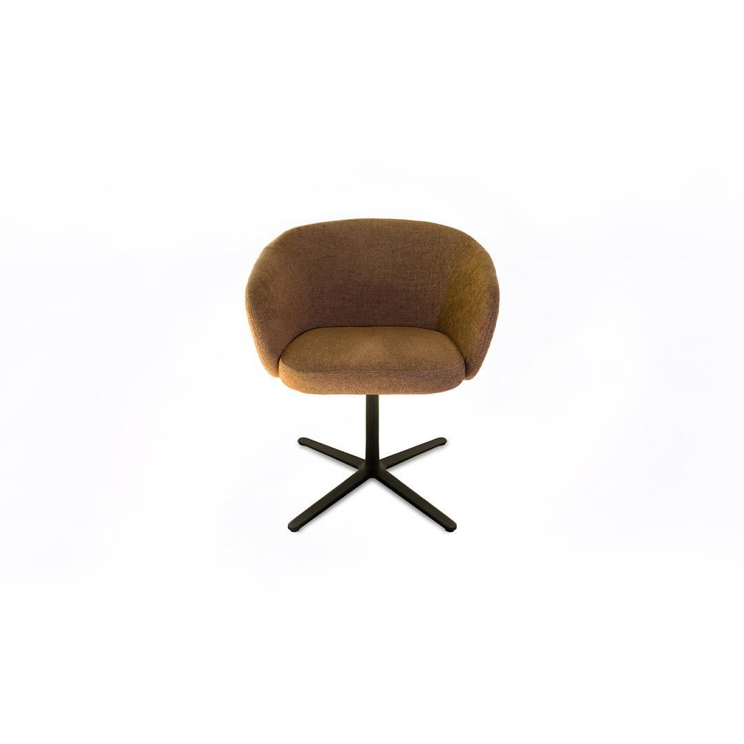 Expormim - Huma Upholstered Swivel Dining Chair - Purity
