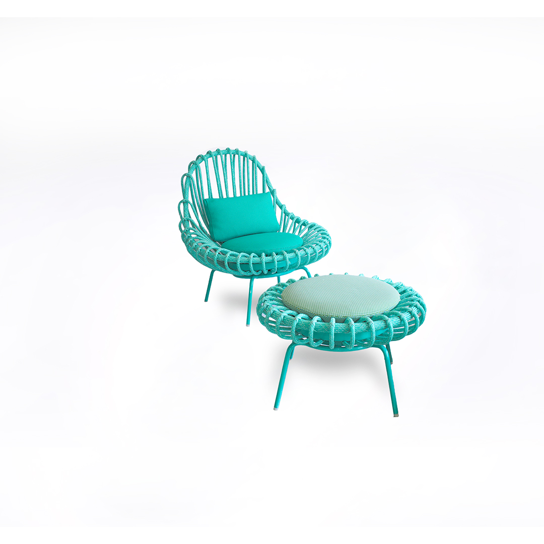 Paola Lenti -Giunco Armchair & Giunco Pouf - Purity Instock Item.jpg