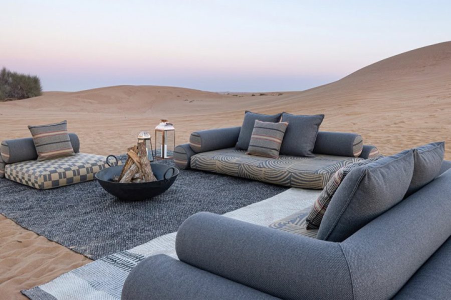 Jwana Hamdan Luxury outdoor furniture collection - The Wandering Majlis - Majlis on the floor-2