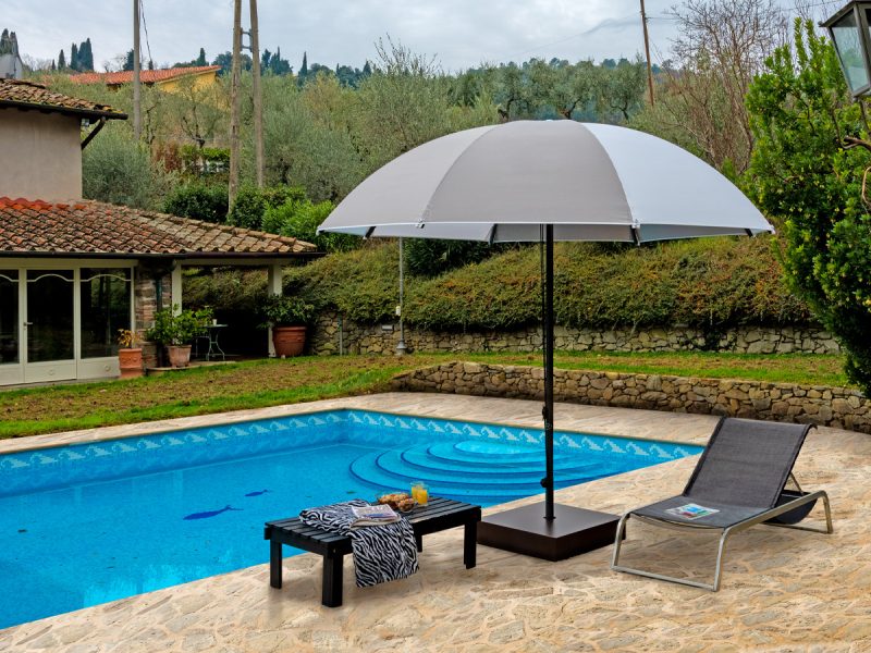 Poggesi Umbrellas - DomeCentre pole umbrellas-Purity outdoor luxury accessories 1