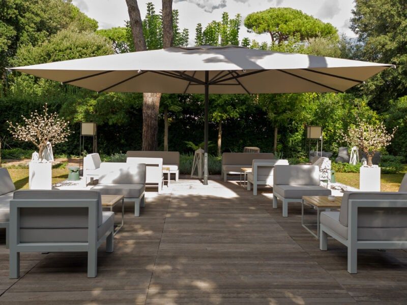 Poggesi Umbrellas-Magnum-Centre Telescopic pole umbrellas-Purity outdoor luxury accessories(3)