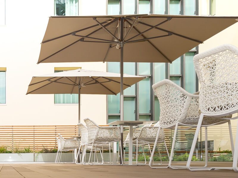 Poggesi Umbrellas - Party Centre pole umbrellas-Purity outdoor luxury accessories 2
