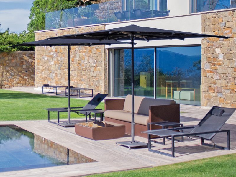 Poggesi Umbrellas - Up Centre pole umbrellas-Purity outdoor luxury accessories 3